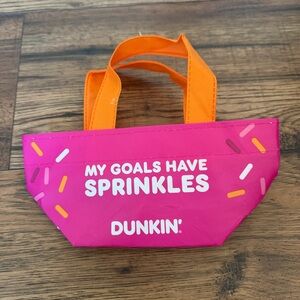 Dunkin Donuts Reusable Donut Tote Limited edition Pink Sprinkles